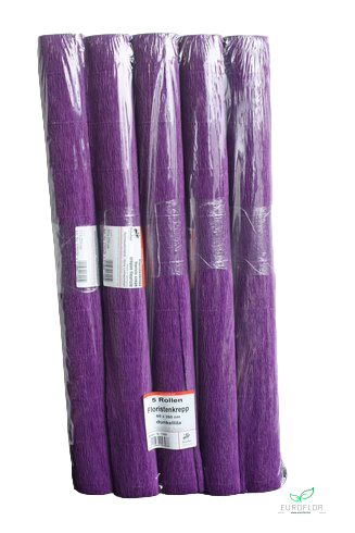 FLORISTENCREPE 50CM*2,5M DARK VIOLET 5 ROLLEN
