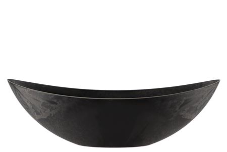<h4>Melamine Grey Boat Oval 66x17x21cm</h4>