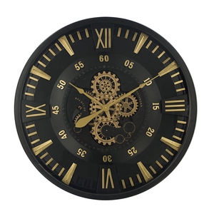 Clock Gear 80cm Black/gold 235