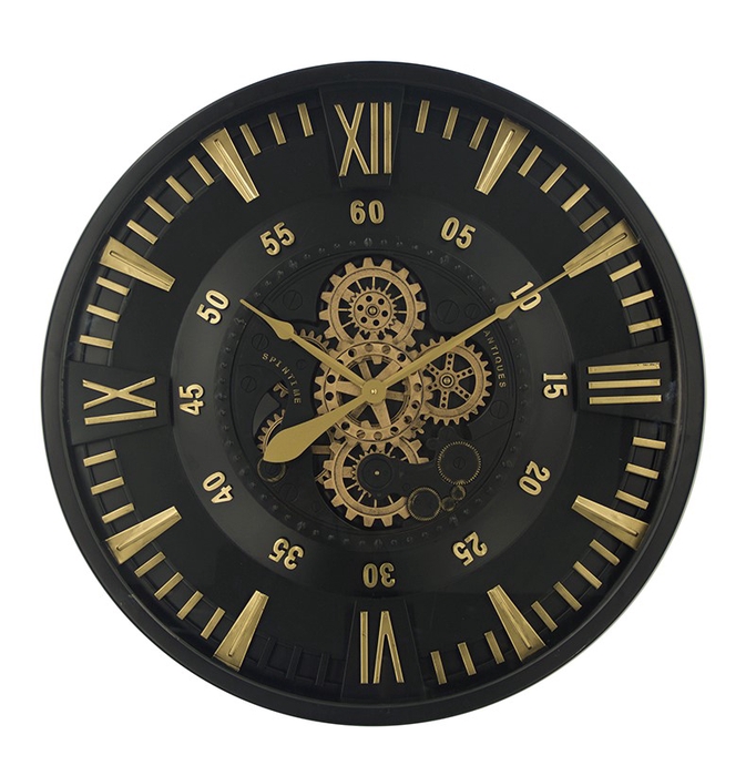 <h4>Clock Gear 80cm Black/gold 235</h4>