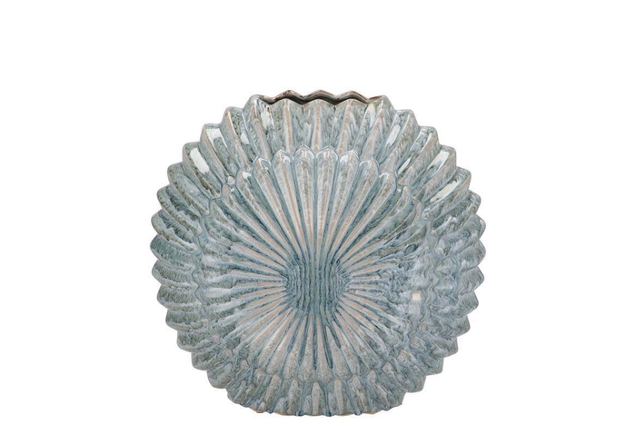 <h4>SIFAN BLUE VASE OVAL 23X11X23CM</h4>