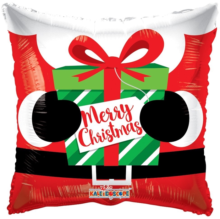 <h4>Kerst Ballon Santas present 45cm</h4>