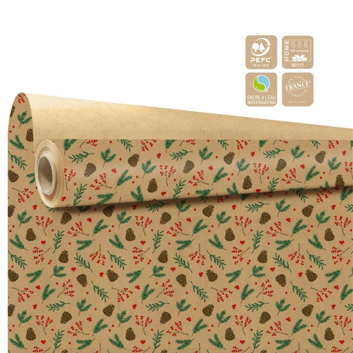 <h4>Christmas Paper roll 80cm 40m Sagesse Clayrton</h4>