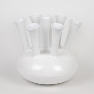 Alu Vase White O  39cm 40710