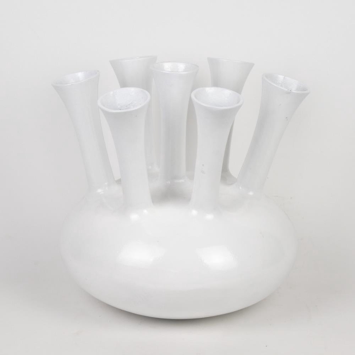 <h4>Alu Vase White O  39cm 40710</h4>