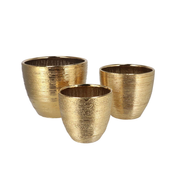 <h4>Harper Gold Pot S/3 25x21/21x18/16x15cm</h4>