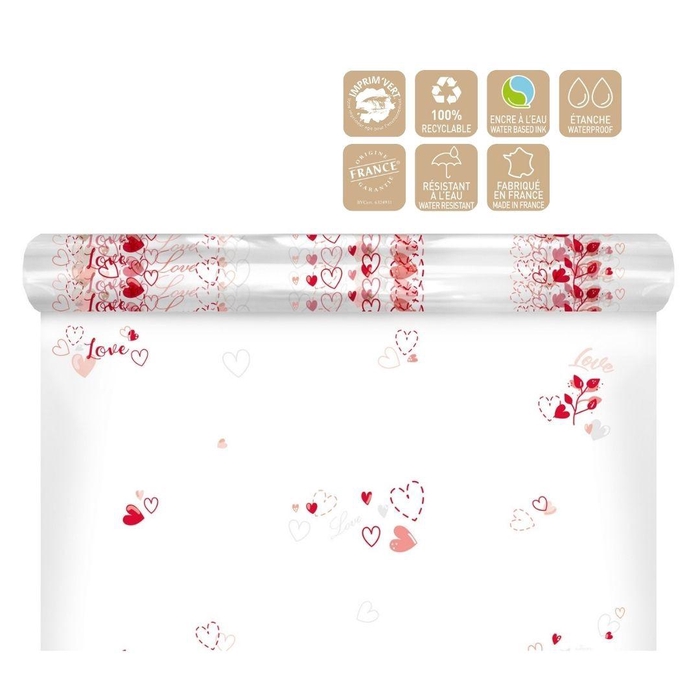 <h4>Valentine Cellophane Roll 80cm 120m Desire</h4>