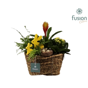 Pasen zeegras mand ovaal klein