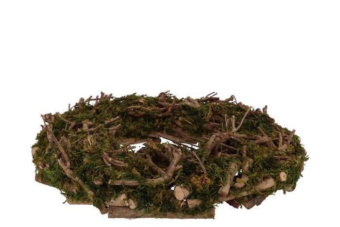 <h4>Wreath Festive Birch Moss 50x9cm</h4>