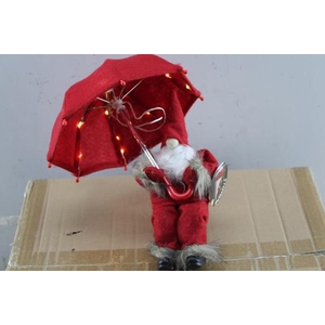 Deco Kerstman Met Paraplu L 40