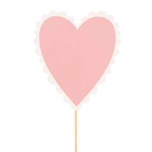 Valentine 50cm Heart Lacey 8cm