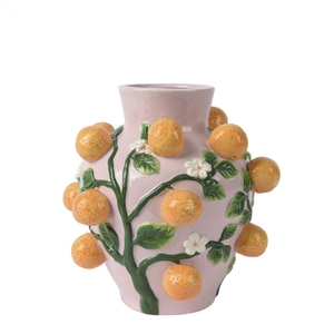 Ceramics Exclusive Vase fruits orange d26*26cm