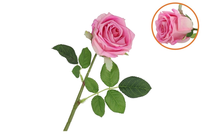 <h4>Silk Rose Real Touch Purple 43cm</h4>