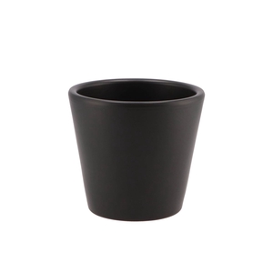 Vinci Matt Black Container Pot 15x13cm