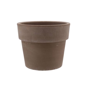 Terra Choco Cilinderpot Grijs 25x22cm (bij Schotel