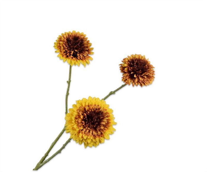 <h4>Zonnebloem tak 90cm geel/bruin 16/d</h4>