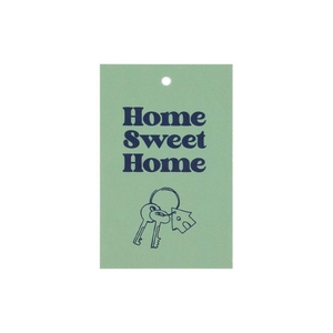 Gift Bouquet Card Home Sweet Green 6x9cm P/25