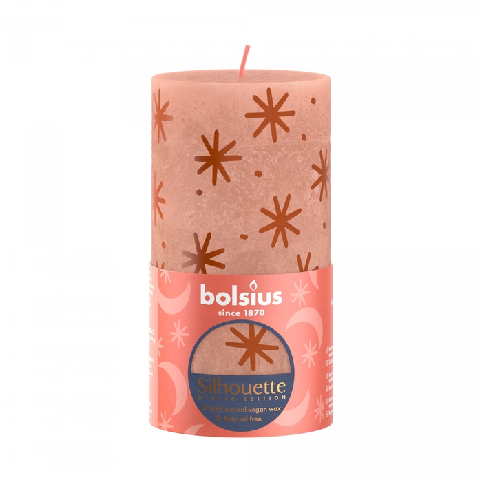 <h4>Candle Cylind.d07*13cm rust.star</h4>