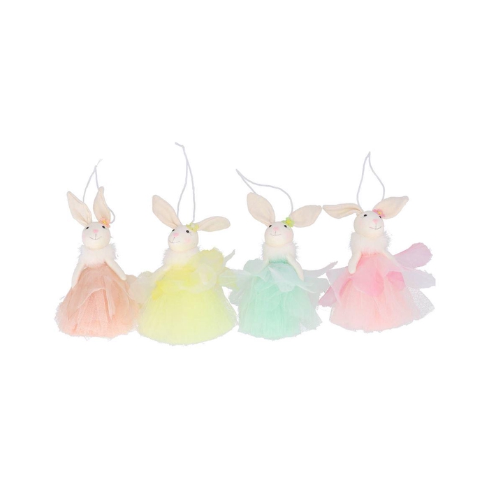 <h4>Easter Fun Hanger Pastel Bunny Ballet Ass 8x15cm</h4>