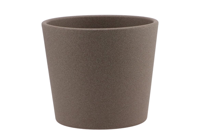 <h4>Ceramic Brown Pot 13cm</h4>