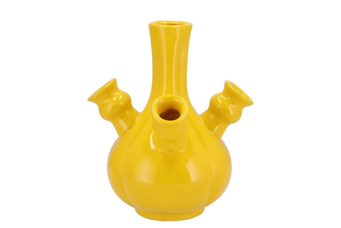 <h4>Rotterdam Yellow Vase Tulip 20x20x23cm</h4>
