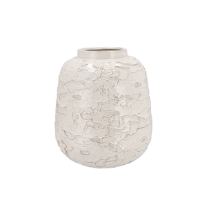 Mika Nordic White Vase Structure 30x35cm