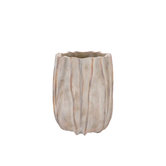 <h4>Alaska Structure Sand Vase 21x21x25cm</h4>