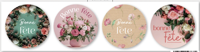 <h4>Autocollant Bonne fête (3042108F)</h4>