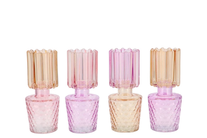 <h4>Bicolore Dreamy Pastel Mix Vase Ass 8x17cm</h4>