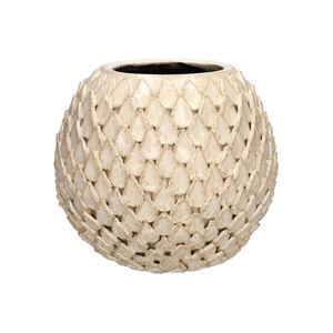 DF03-740520100 - Pot Elvian d14.5/26.5xh22.5 creme