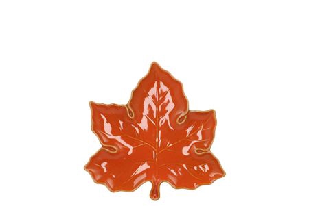 <h4>Leaf Maple Plate Orange 11x11x3cm</h4>