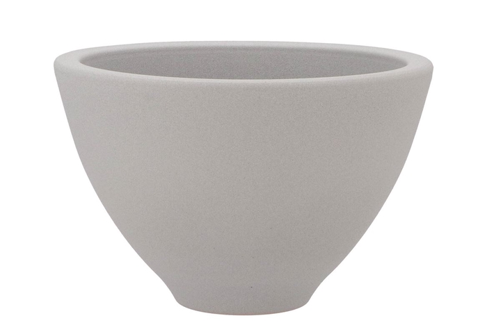 <h4>Vinci Matt Grey Bowl 23x15cm</h4>