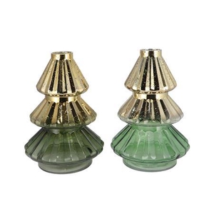 Dolly Majestic Green T-light Tree Ass 20x30cm