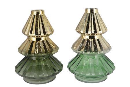 <h4>Dolly Majestic Green T-light Tree Ass 20x30cm</h4>