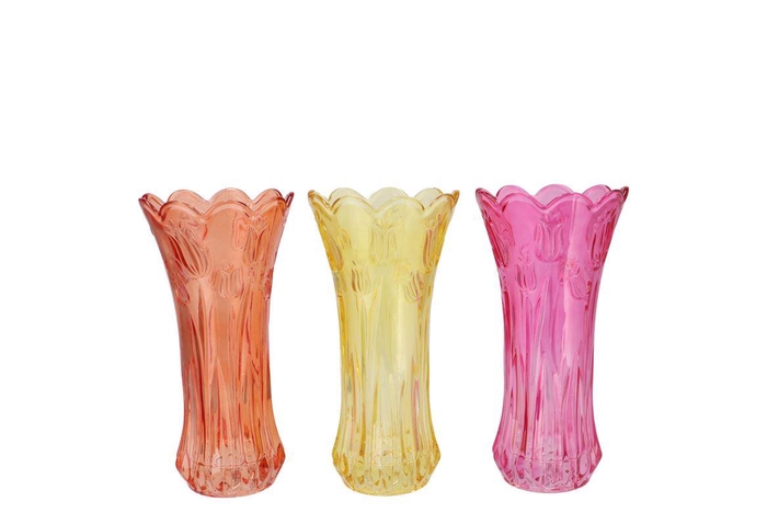 Delight Dutch Orange Mix Vase Tulip Ass 11x20cm Nm