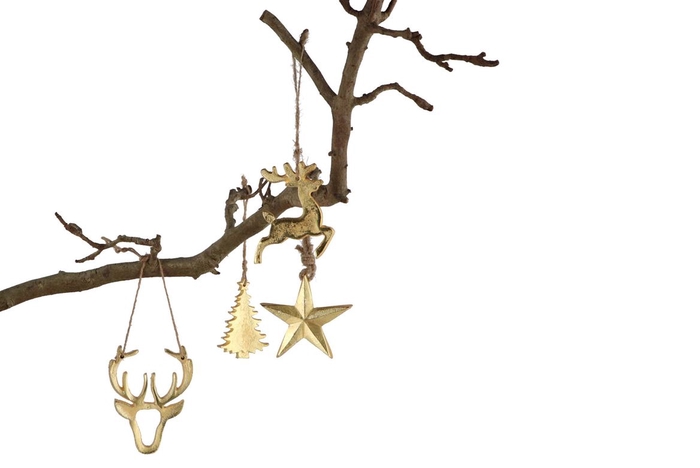 <h4>Alumina Gold 10cm Christmas Hangerass P/1 Nm</h4>