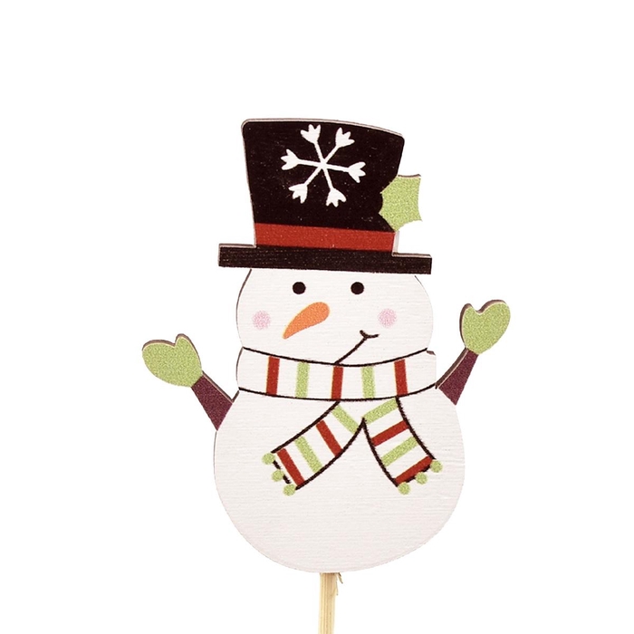 <h4>Christmas sticks 20cm Snowman 7cm</h4>