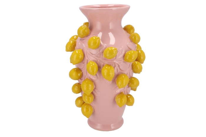 <h4>Fruit Lemon Light Pink Vase 24x38cm Nm</h4>