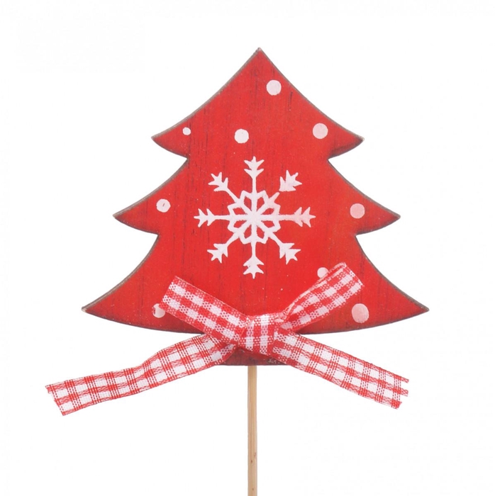 <h4>Kerst bijsteker 10cm Boom 7x7cm</h4>