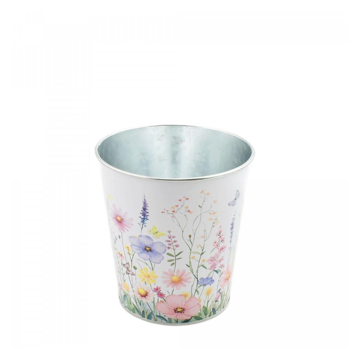 <h4>Zink Alona Flowers pot d13*13cm</h4>