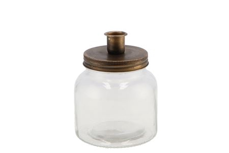 <h4>Candle Jar Gold 11x11cm</h4>