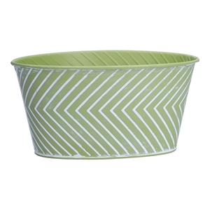 Planter Wave oval 19x13.5x10 apple