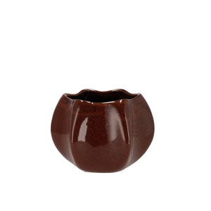 Annecy Brown Pot Structure 16x16x13cm