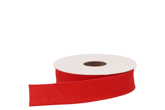<h4>Ribbon Textile (nr.20) Red 25mm A 20 Meter</h4>