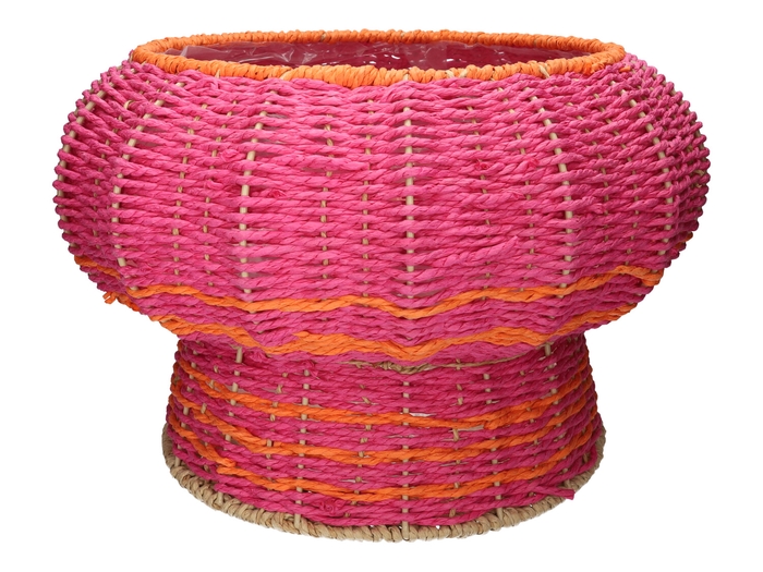 <h4>DF07-740241600 - Basket Salero d32/43.5xh28.5 fuchsia/ orange</h4>