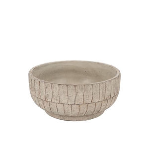 Nola Grey Bowl 23x23x10cm