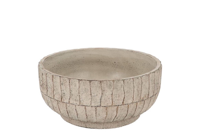 Nola Grey Bowl 23x23x10cm