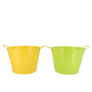 Zinc Basic Yellow/green Ears Bowl 20x10cm