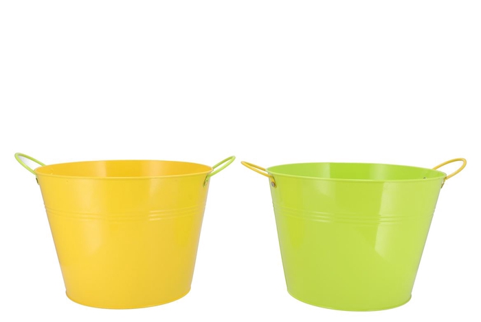 <h4>Zinc Basic Yellow/green Ears Bowl 20x10cm</h4>