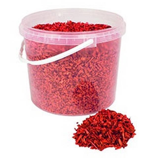 <h4>Wood chips 10 litre bucket red</h4>